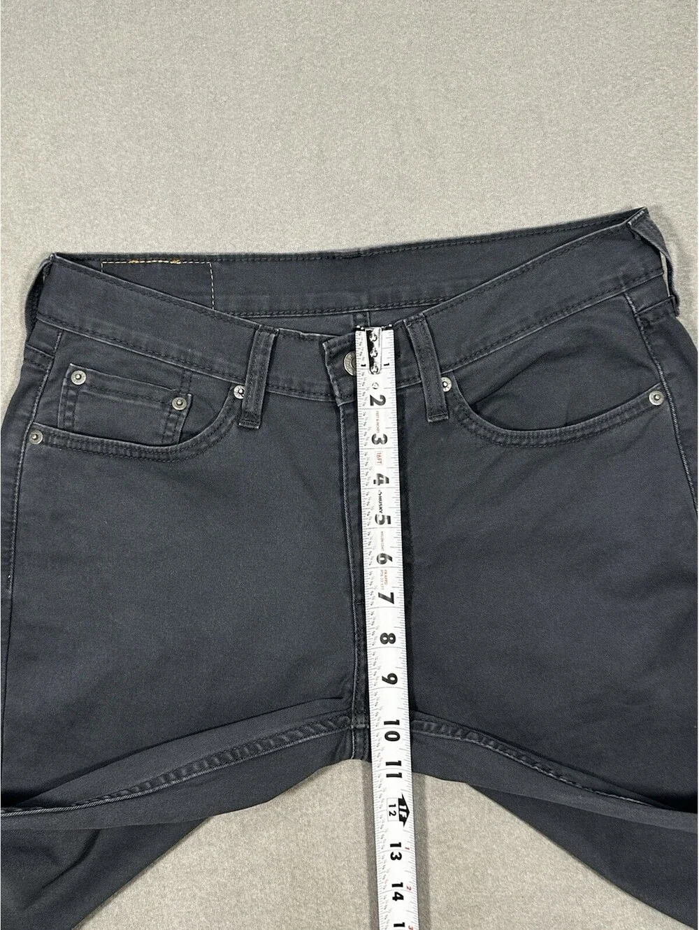 Levi’s 514 Jeans Men’s 30x29.5 Gray Straight Fit Stretch Denim Pants